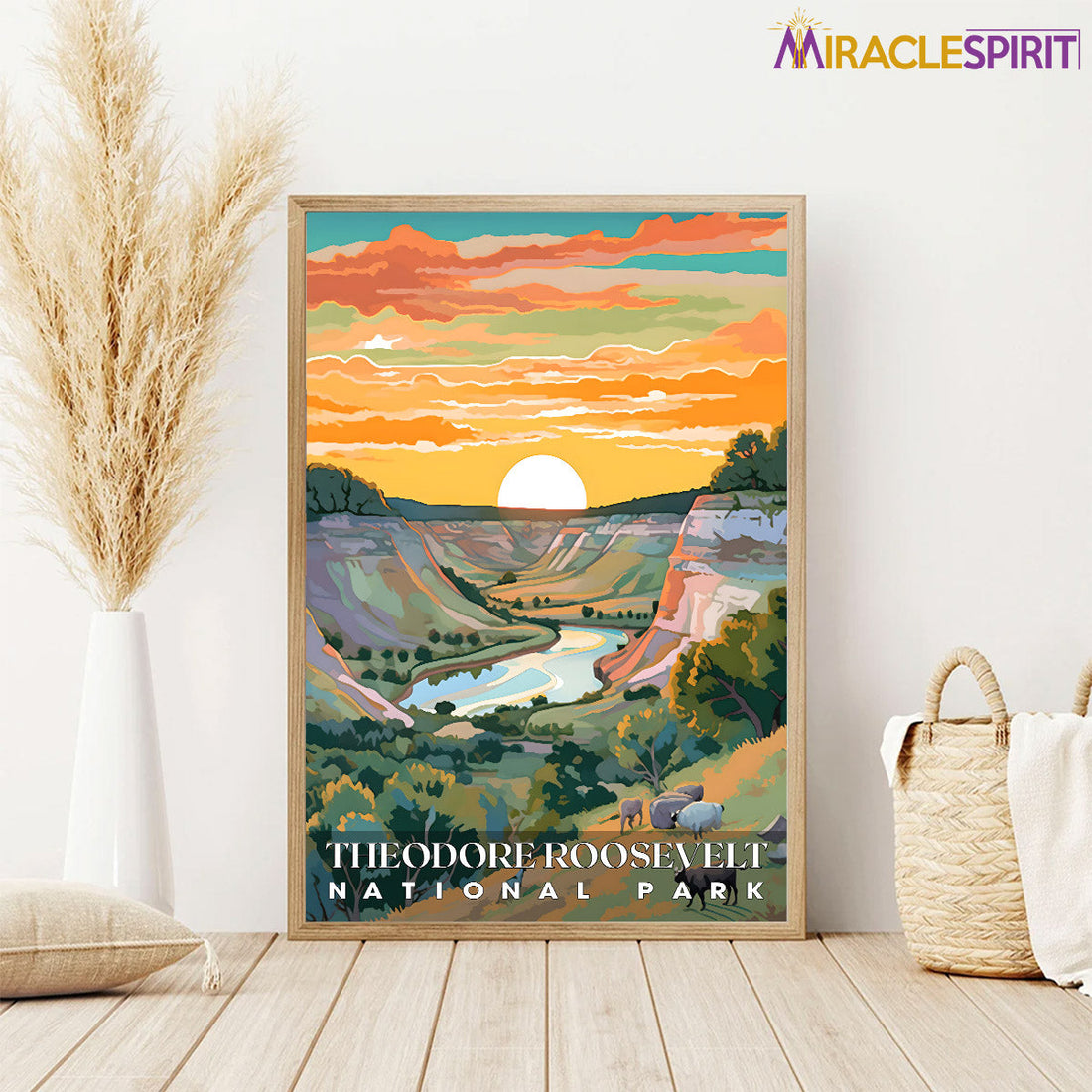 Theodore Roosevelt National Park, National Parks Wall Poster