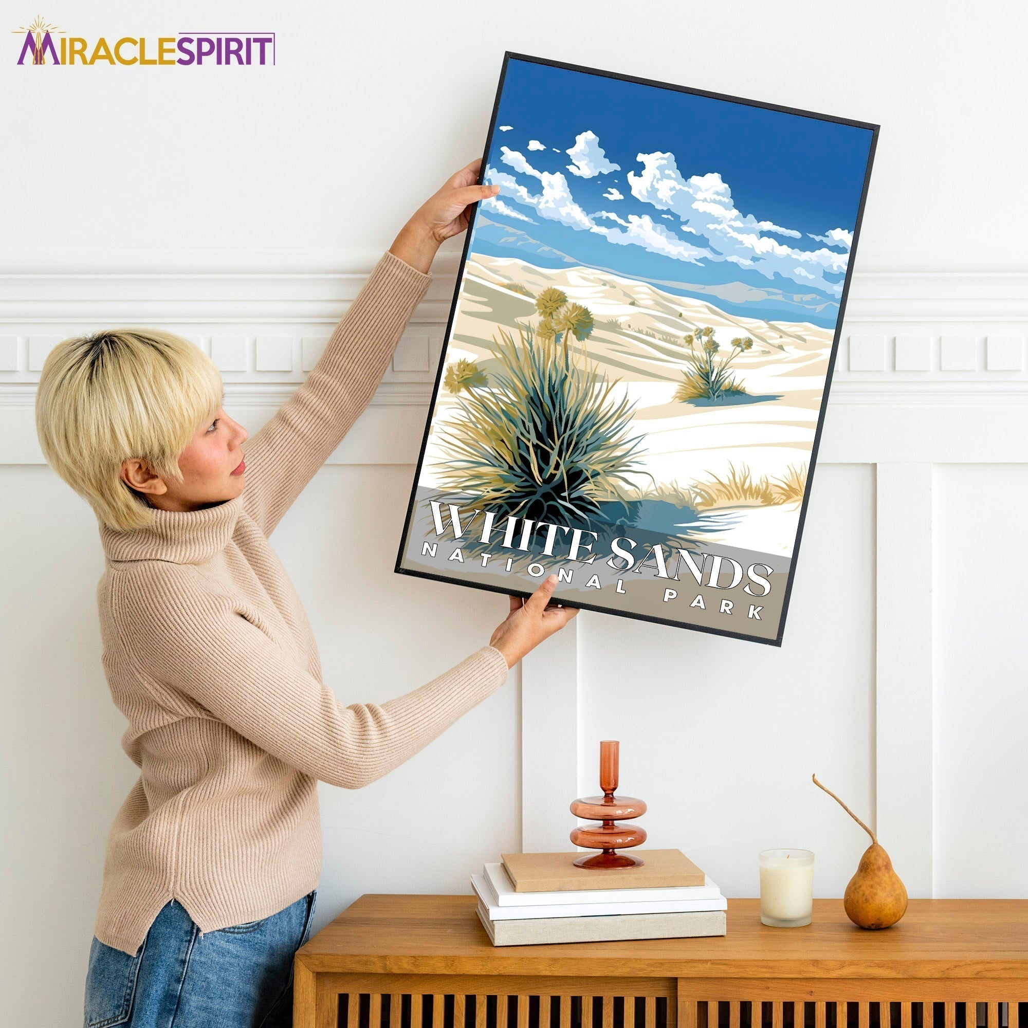 White Sands National Park, National Parks Wall Poster