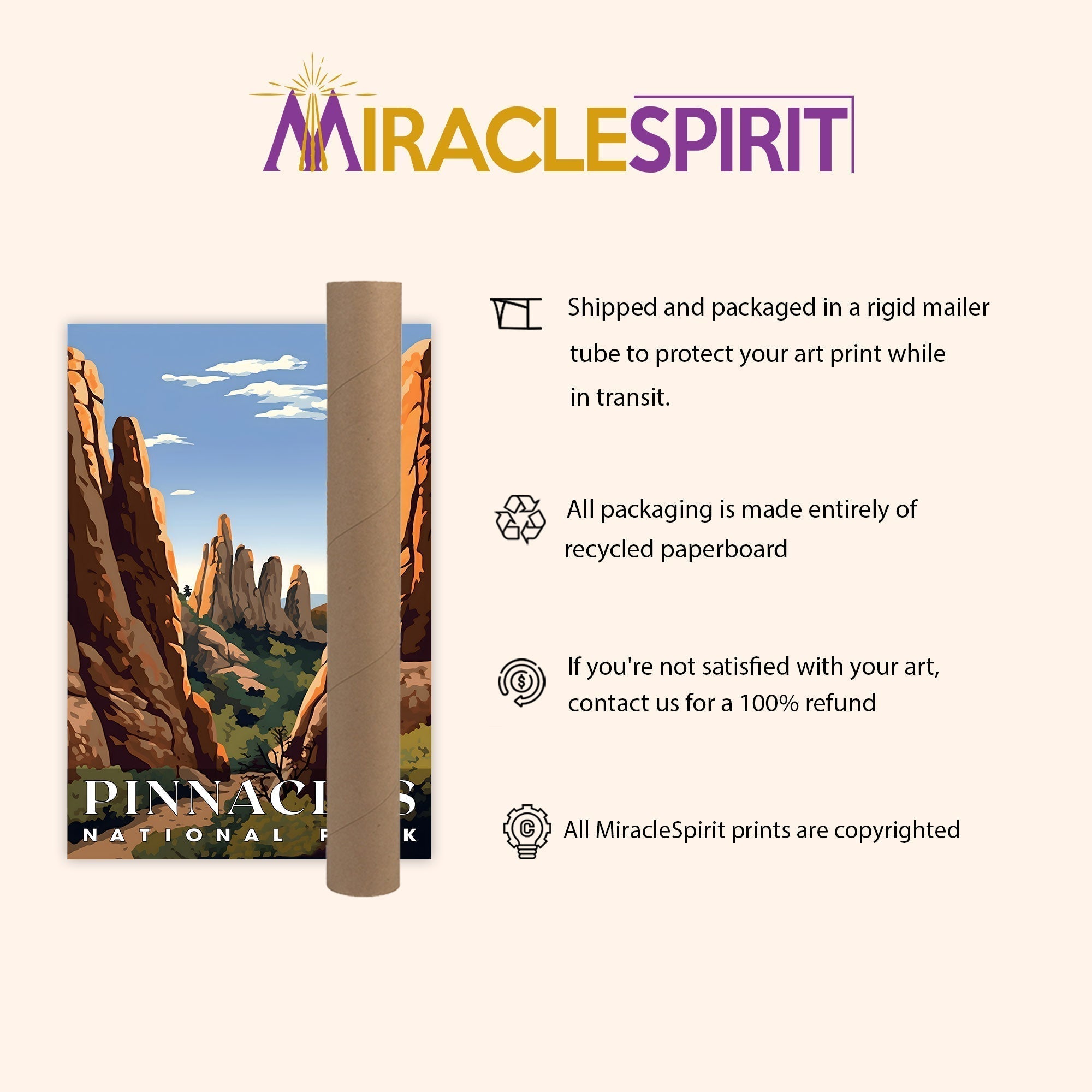 Pinnacles National Park, National Parks Wall Poster