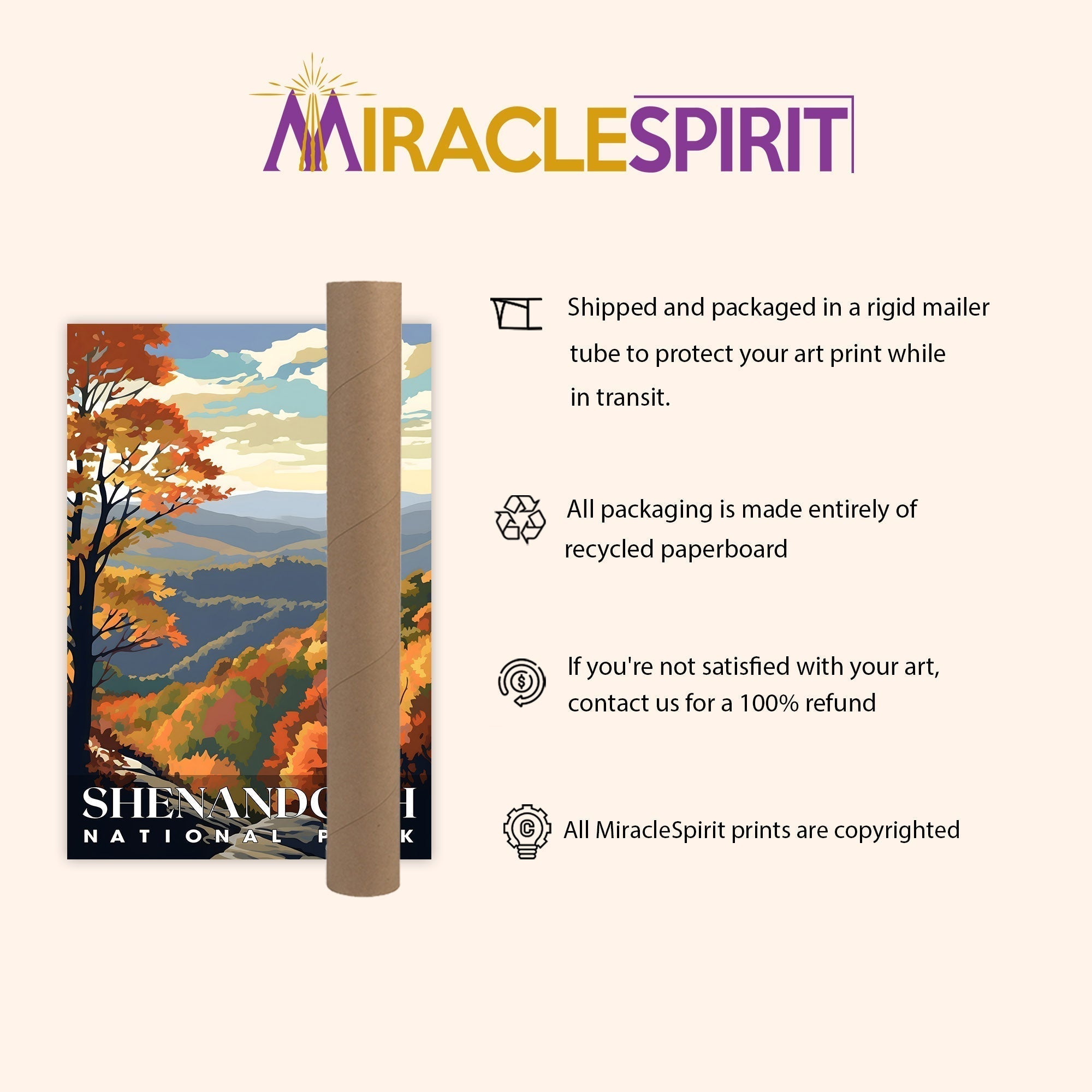 shenandoah National Park, National Parks Wall Poster