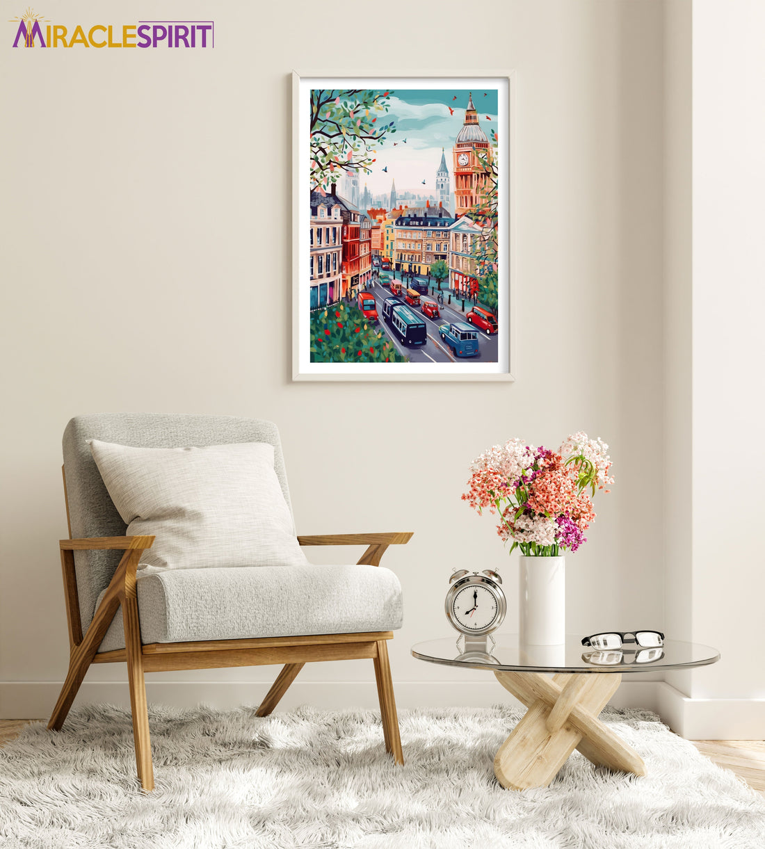 London Art Print, Travel Print, Travel Poster, Travel Gift, Housewarming Gift (UNFRAMED)